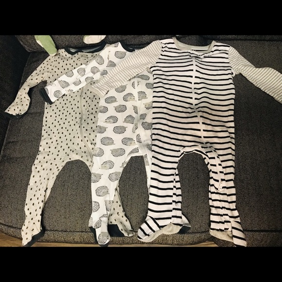 6 Cloud Island Zip Up Onesies - Picture 3 of 3
